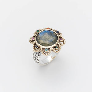 Bague argent et Labradorite Fleur - Dolce - CANYON bijoux