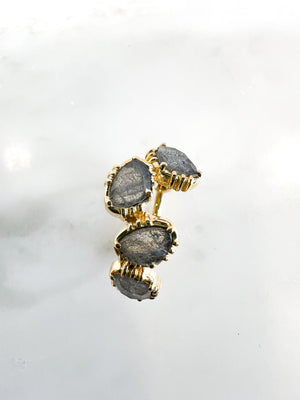 bague ajustable labradorite plaque or bague reglable au fil de lo bijou createur
