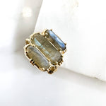 Bague réglable mystic Labradorite