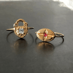 bague crois plaque or creation francaise bijou createur paris bague fine bague originale femme