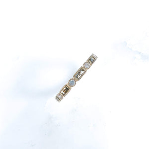 bague  eclat kaki et zircon plaque or bague fine bague femme bijou createur bague kaki 