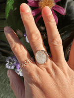 bague feuilles de laurier bague femme plaque or bague idee cadeau bague pierre blanche plaque or reglable