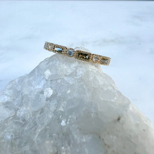 bague kaki plaque or zirconium bague createur bijou createur