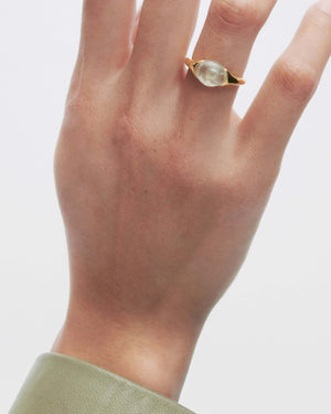 bague pierre  prehnite Bay pd paola
