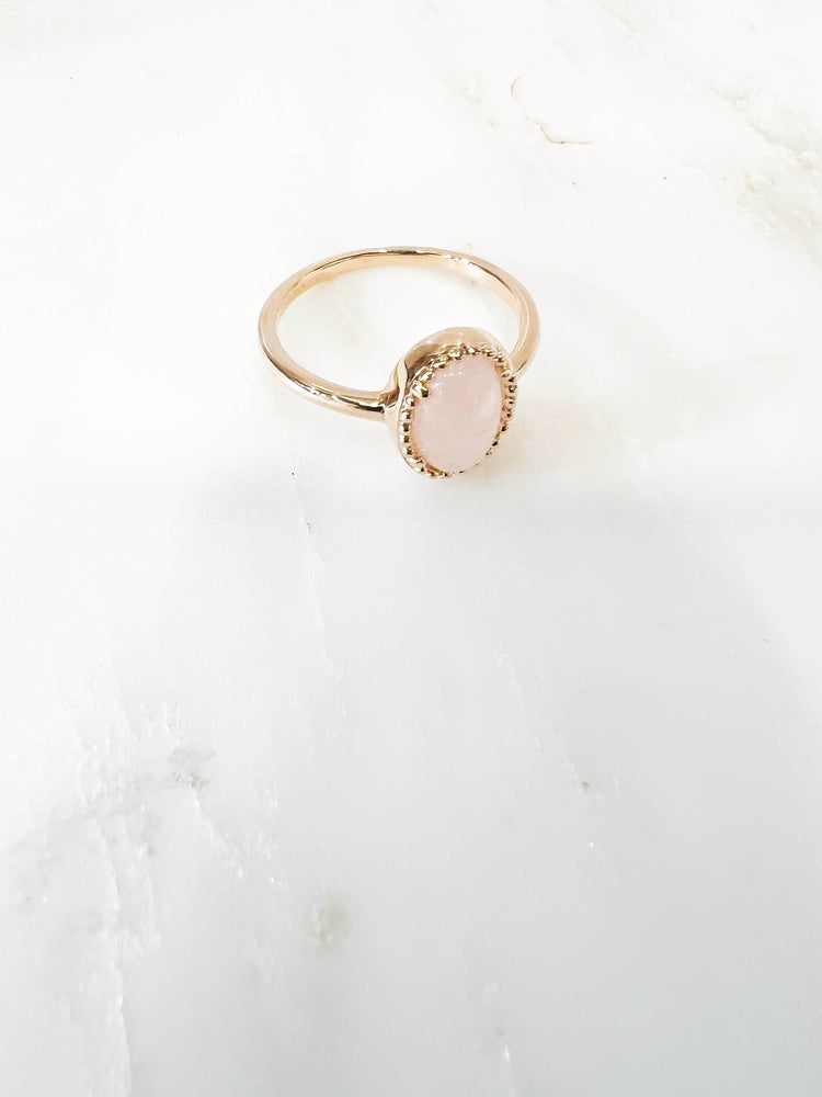 bague plaque or bijou createur bague coloree classique intemporelle pierre semies precieuses aventurine quartz rose labradorite