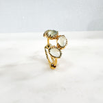 Bague réglable Eclat de Prehnite
