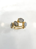 Bague réglable Elégance minérale labradorite