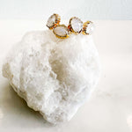 Bague réglable Aura Labradorite Blanche