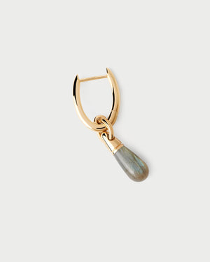 creole jupiter petit format labradorite creole bijou createur pierre semie precieuse labradorite vendue a l unite
 pd paola