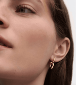 boucles d'oreilles design mini hoop twist pd paola bijou de qualite boucles créoles femme argent massif plaque or