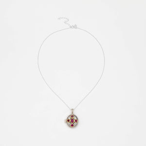 Collier Poison porte photo argent 925 CANYON - Onyx vert
