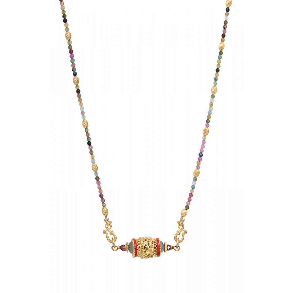 Collier Silma pendentif poétique  - Tourmaline
