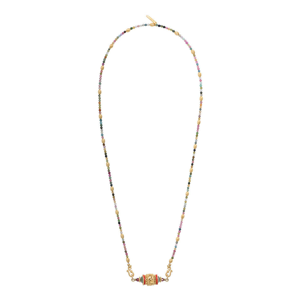 Collier SILMA -tourmaline et pierres - Satellite bijoux 
