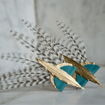 Boucles d'oreilles Lyre - Turquoise