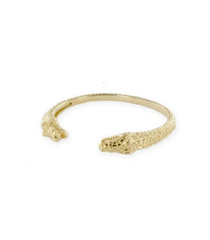 Jonc crocodile - bijoux plaqué or_ bijoux créateurs 