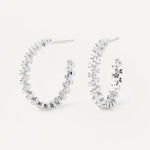 Boucles d'oreilles Crown - argent