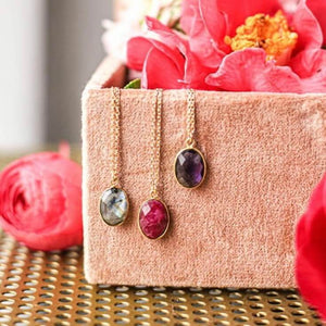 Collier bijou créateur pendentif labradorite
