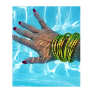 Bracelet Jonc tibétain bouddhiste doré