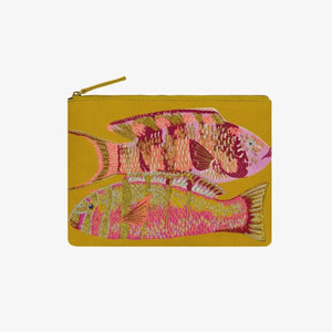 Pochette brodée - Tango - Jaune - Inoui 