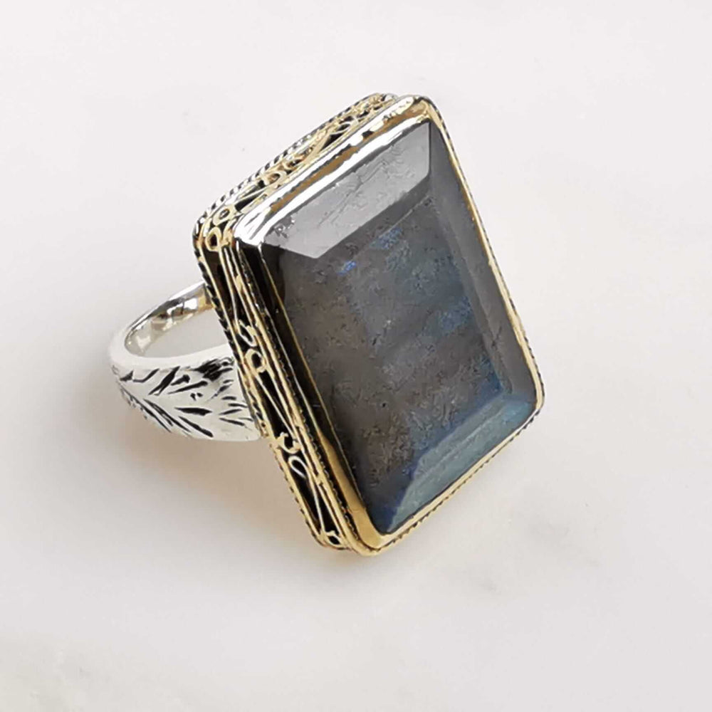 Bague Olyte - Labradorite