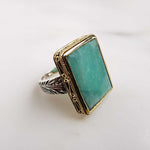 Bague Olyte - amazonite