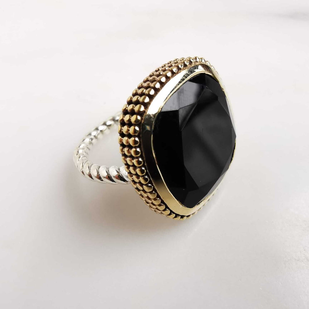 Bague CANYON - SAONA - argent et onyx noire