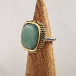 Bague CANYON - SAONA - argent et amazonite