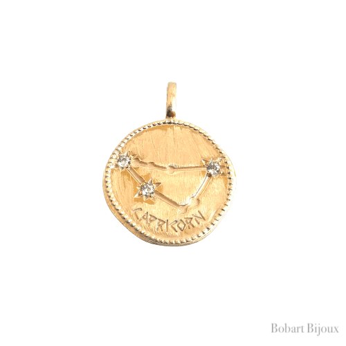 Médaille pendentif Capricorne - Constellation