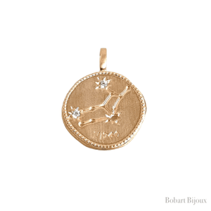 Médaille pendentif Vierge - Constellation