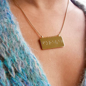 Collier braille - FOREVER 