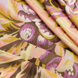Foulard Carré motifs et imprimés  Chatou - Rose - Inoui Edition - soie et modal  