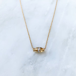 Collier mini talisman plaqué or bijou créateur