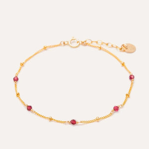 Bracelet Satellite - Grenat
