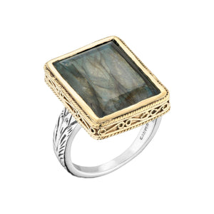 Bague canyon labradorite rectangle Olyte