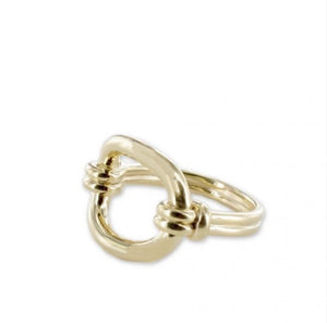 Bague noeud Ginette - plaqué or