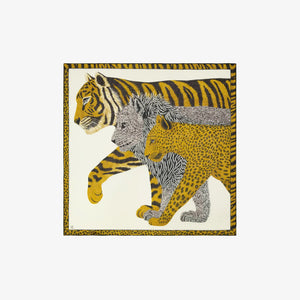 Carré Cheetah - Inoui - imprimé en laine