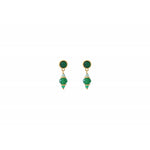 Boucles d’oreilles puces vertes Silma Satellite 