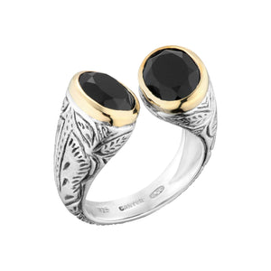 Bague canyon onyx noire hari 