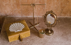 Boîte à bijoux en velours - coquillage - Ala 