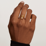 Bague amulette Courage Beetle - Or PD Paola