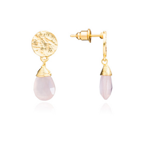 boucles d'oreilles pierres de lune athena azuni