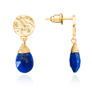 boucles d'oreilles lapis lazulli azuni