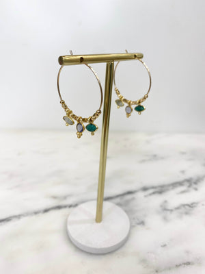  créoles fines pierres et perles bijoux créateurs 