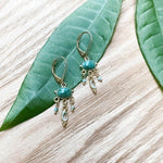 Bobart Bijoux - Boucles d'oreilles femme - Silimanite Emeraude - Boucles d'oreilles