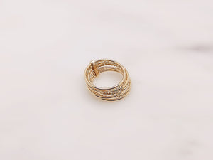 Bague Anouk semainier plaque or bijou createur