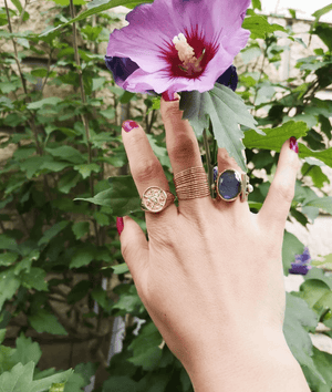 Bague canyon labradorite - Bobart Bijoux créateurs