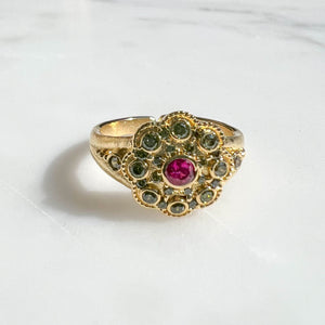 Bague Erin bague fleur plaqué or Virginie Berman