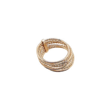 Bague semainier plaque or bijoux createur
