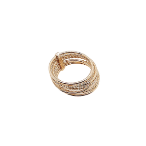 Bague semainier plaque or bijoux createur