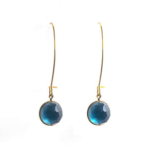 Boucles d'oreilles longues POM